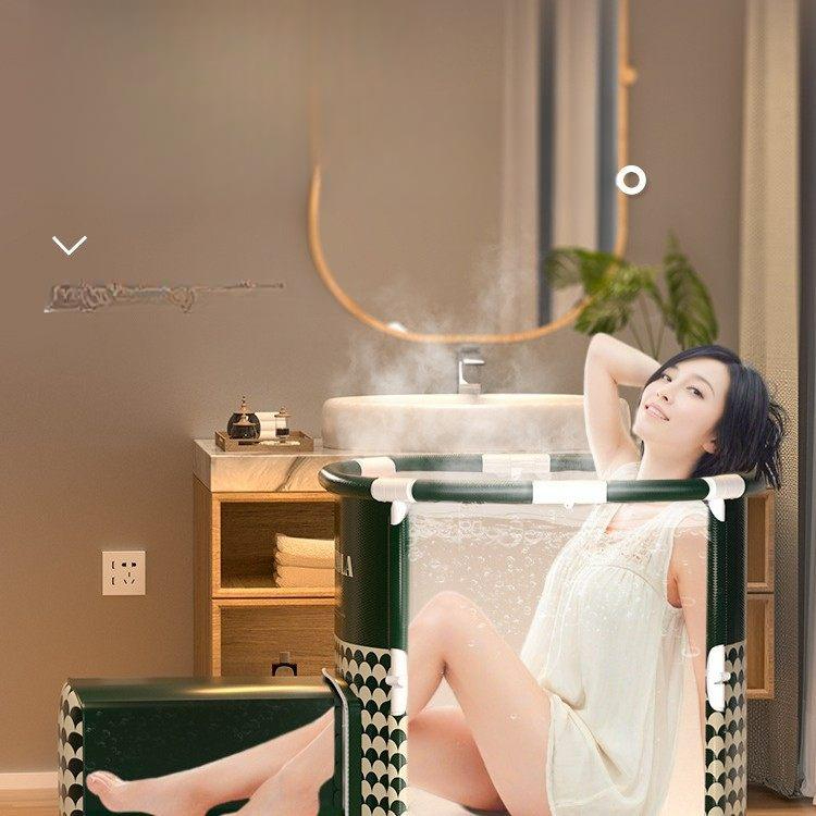 접이식 반신욕 욕조 휴대용 미니 욕실 목욕 간이욕조 반신욕기 사우나 가정용 성인 이동식 - 상세 이미지 3