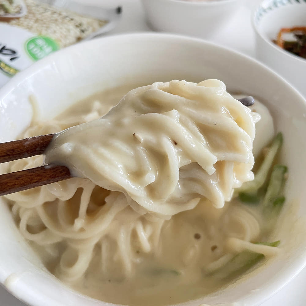 국산 크림 콩물 백태/서리태 생면 콩국수 이미지 7