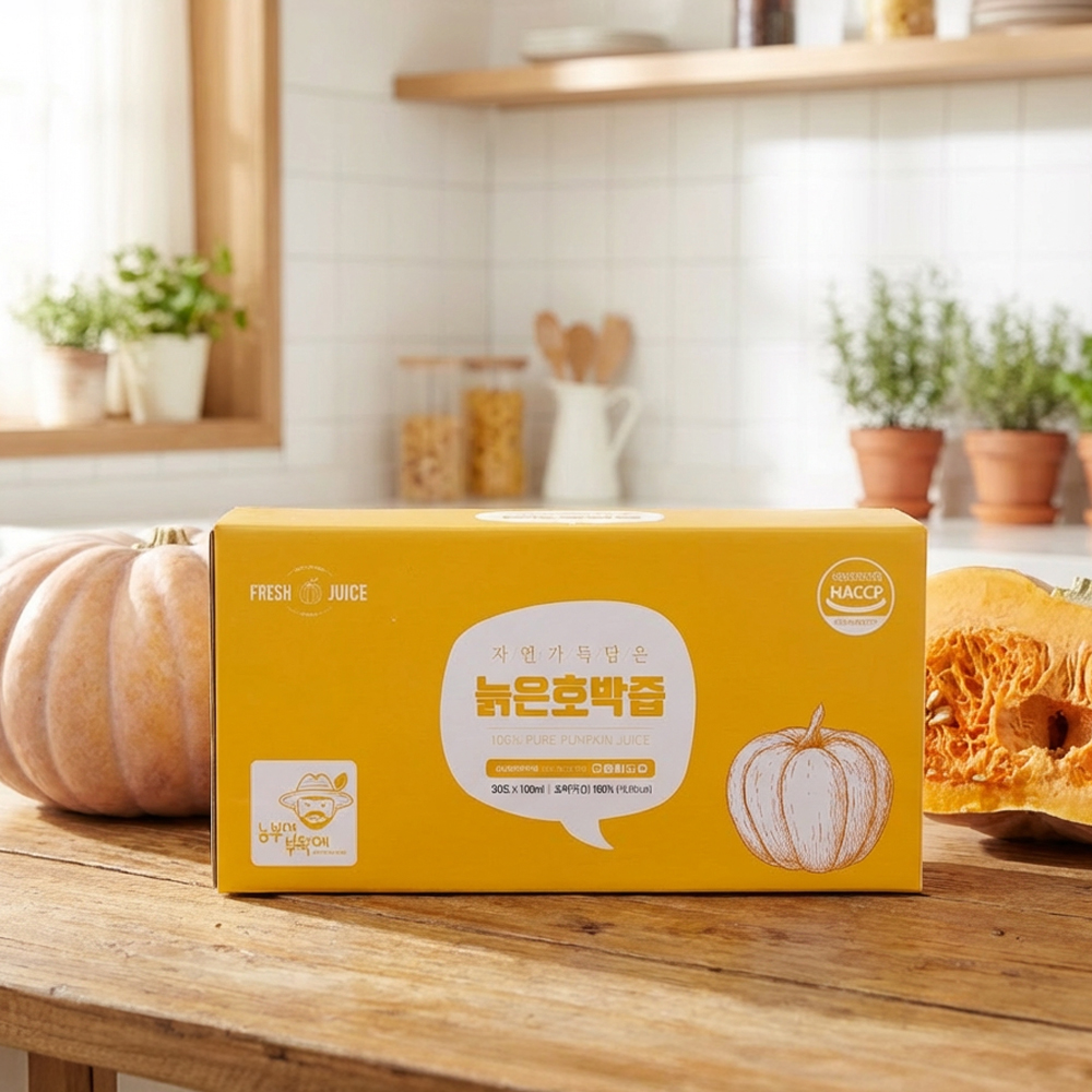 NFC착즙 100% 늙은호박즙 저온 살균 착즙 100ml, 10포, 1개 - 상세 이미지 2