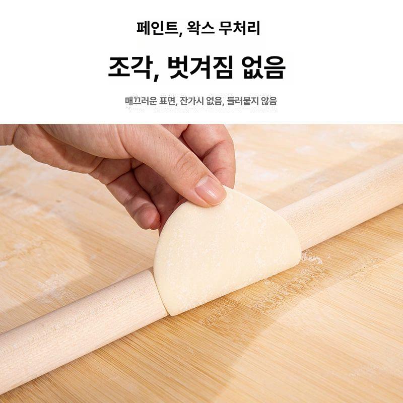 제과 제빵 도마 대형 업소용 조리대 가정용 반죽 반죽판 우드 나무 원목 롤링 주방 밀가루 - 상세 이미지 4