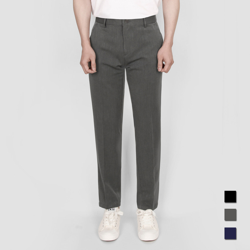 남자 슬랙스 남자 정장바지 기본 슬랙스 - 네이비