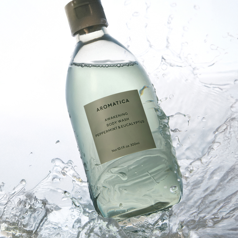[쿨링리프레쉬] 아로마티카 어웨이크닝 바디워시 300ML + 바디오일 100ML 세트 이미지 4