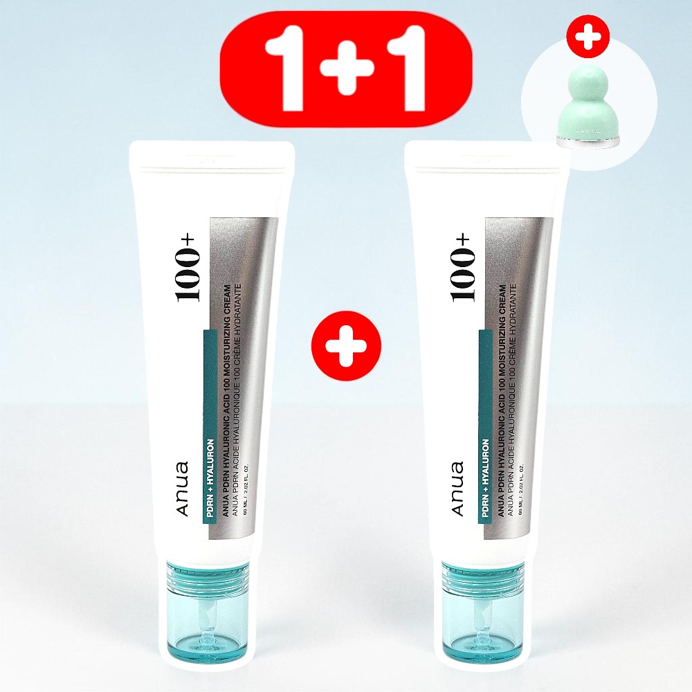 아누아 피디알엔 PDRN 히알루론산 100 수분 크림 60ml (+60ml+쿨링마사저 추가) 제품 이미지
