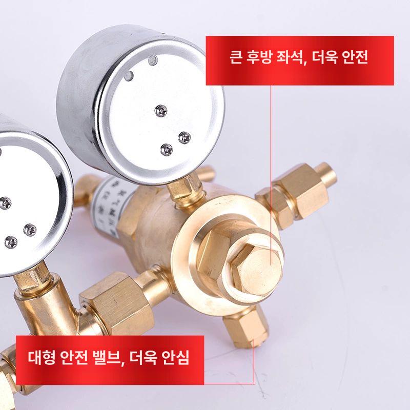 질소 레귤터 스레드 헬륨 질소감압기 고압 산소감압기 레귤레이터 가스 압력 감압 충격 - 상세 이미지 3