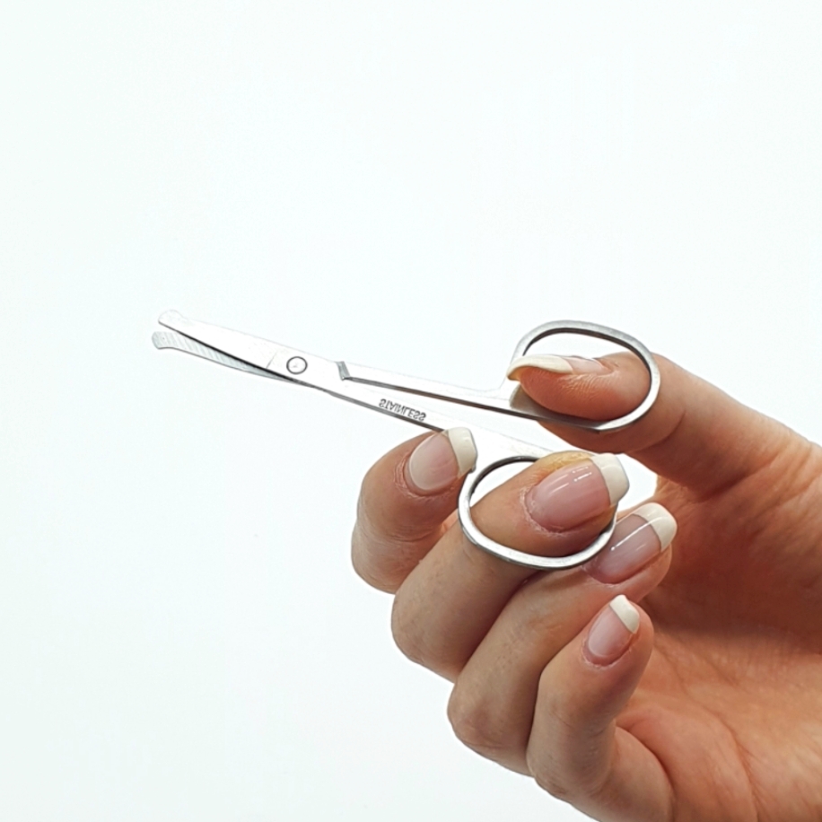 인조눈썹커팅 코털정리용둥근코가위 눈썹결정리용가위 8.7cm - 상품 이미지