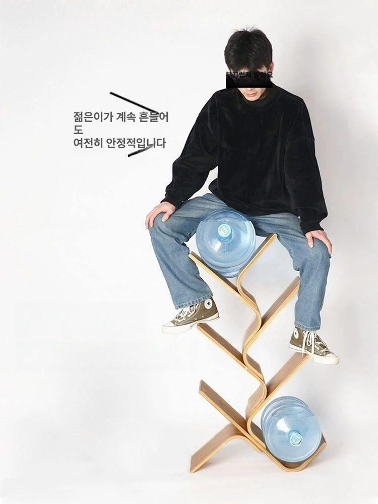 책꽂이 수납장 다층 가정용 침실 간이 나무 학생 책상 독서대 미니 수납 거실 플로어 간식 - 상세 이미지 3