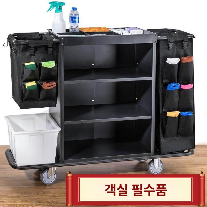세탁 바구니 수레 이동식 철제 의류 편리한 병원 수거함 수건 트롤리 카트 대형 운반 수납 - 상세 이미지 5