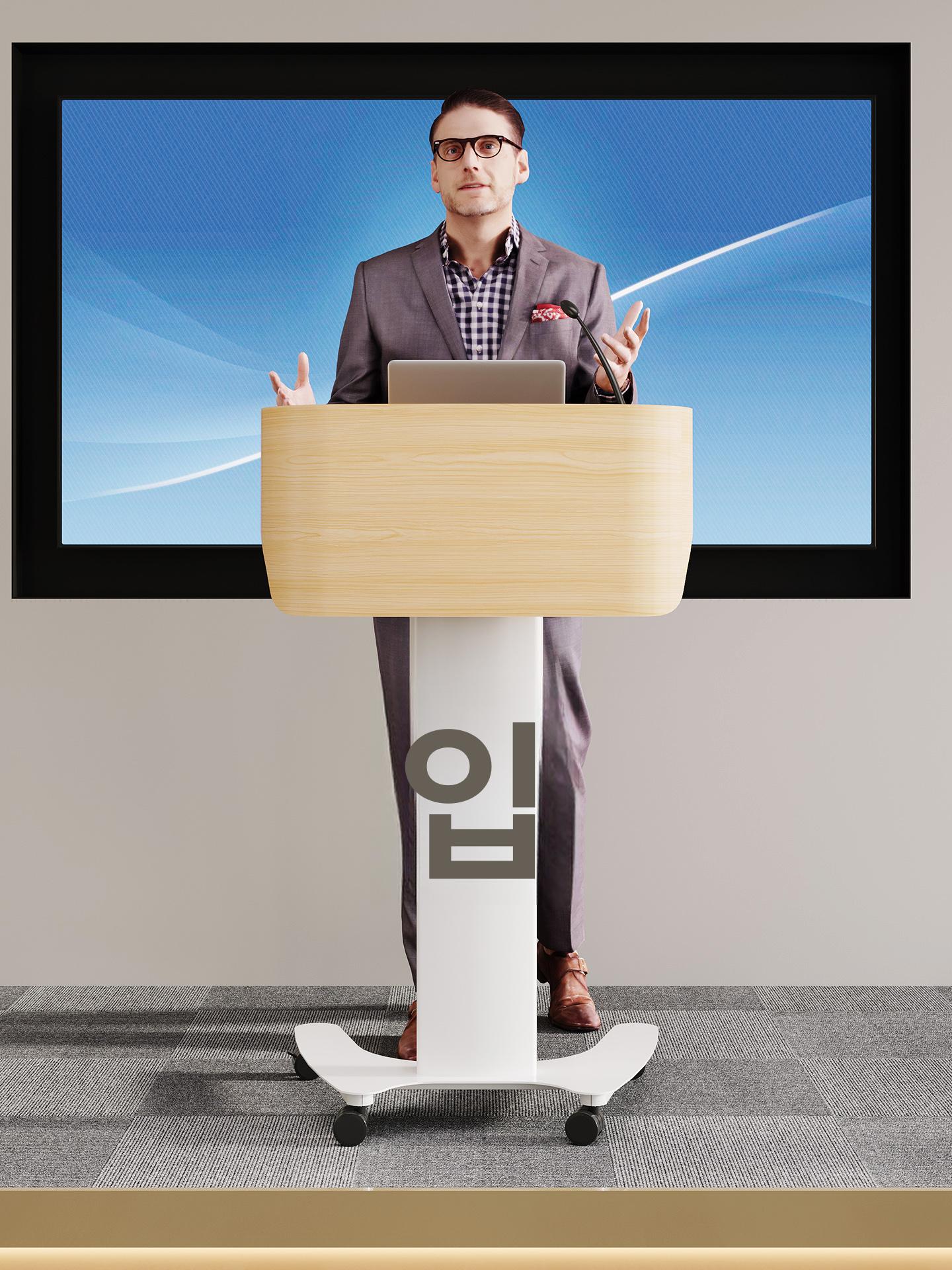 이동식 강의대 발표대 프레임 테이블 바디 학교 강의실 접이식 교탁 스타일 높이조절 학원 - 상세 이미지 3
