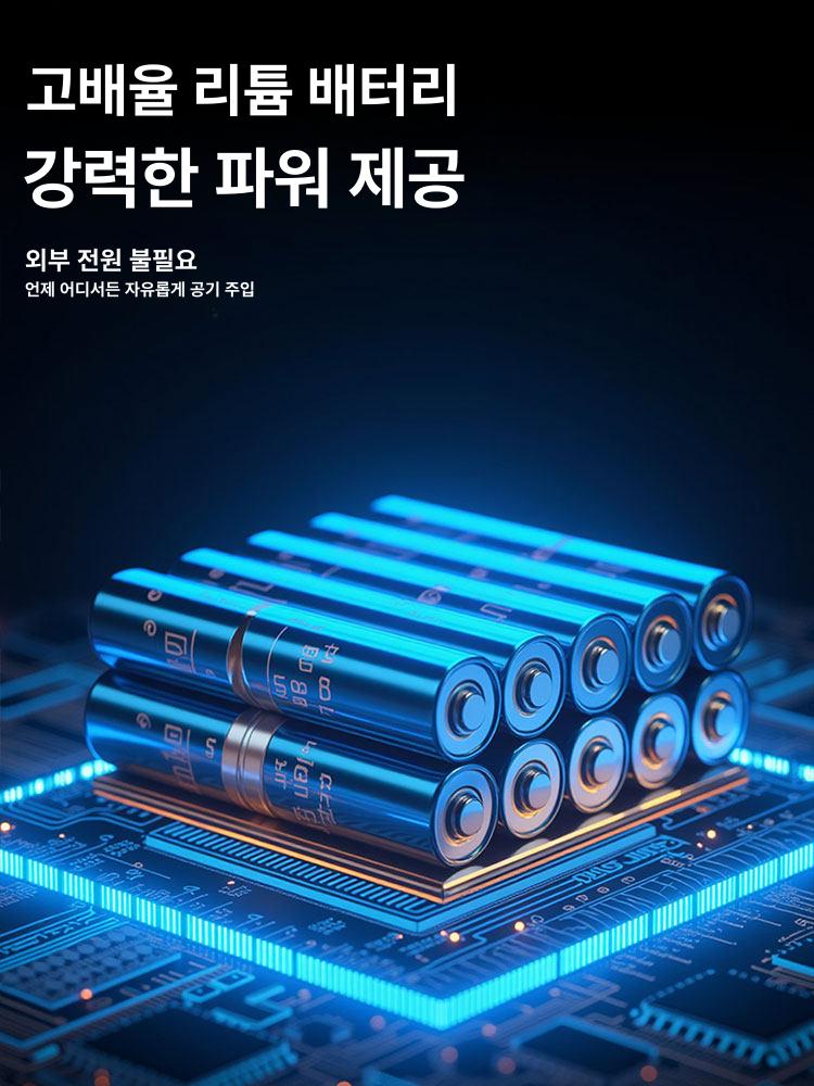 차량 공기주입기 에어펌프 무선 충전 전기 자전거 카에어펌프 에어 공기압 튜브 미니 차량용 - 상세 이미지 5