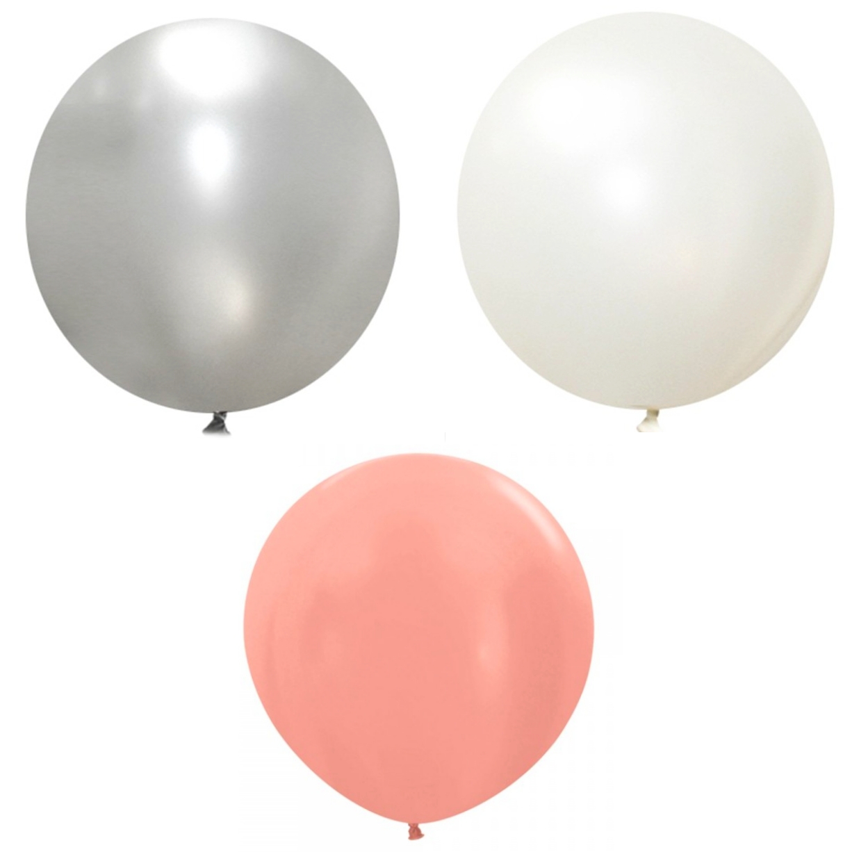 대형사이즈 펄컬러고무풍선 90cm 1개입 3색상 브라이덜샤워대형풍선 - 상품 이미지