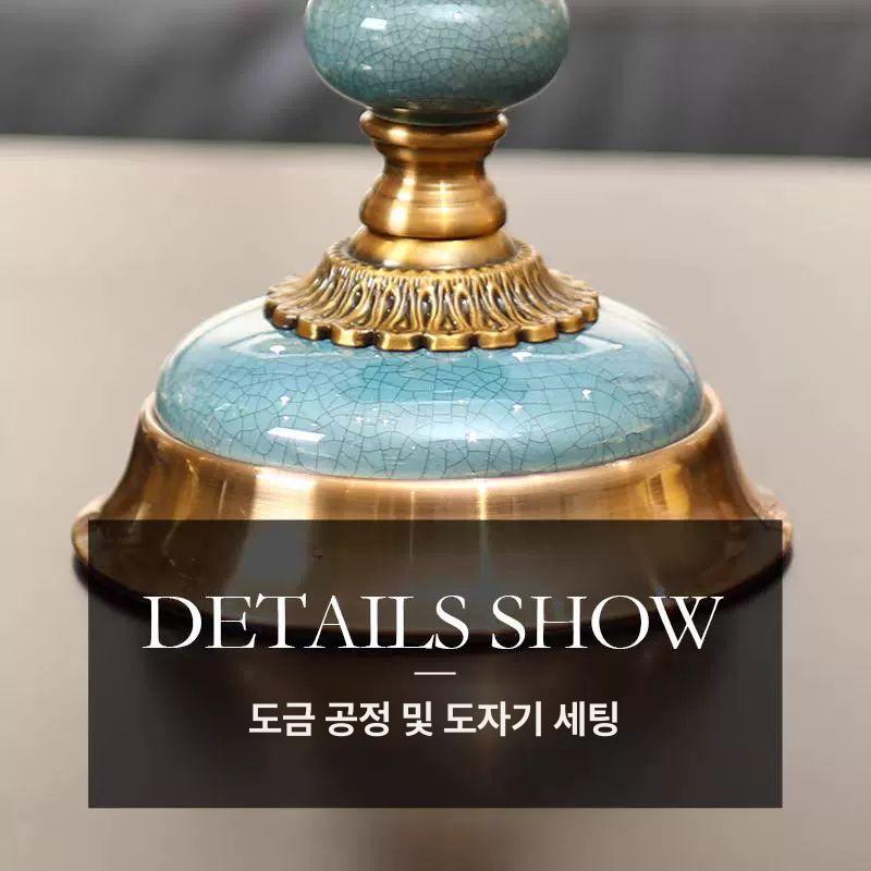 탁상 시계 빈티지 럭셔리 선물용 아날로그 골드 고급 탁상용 가정용 클래식 인테리어 엔틱 - 상세 이미지 3