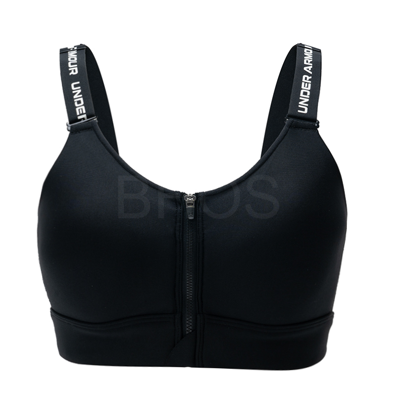 언더아머 UA Infinity 하이 Zip Bra 여성 블랙