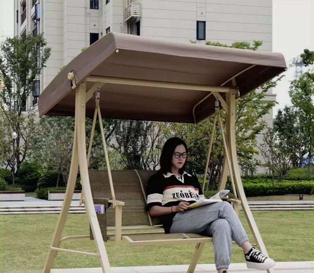 정원 벤치 흔들의자 2인용 전원주택 그네의자 해먹 의자 체어 야외그네 발코니 스윙체어 이미지 6
