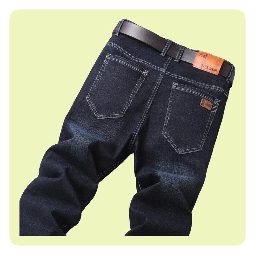 깔끔한 남성 일자 진바지 청바지 스판 바지 청바지