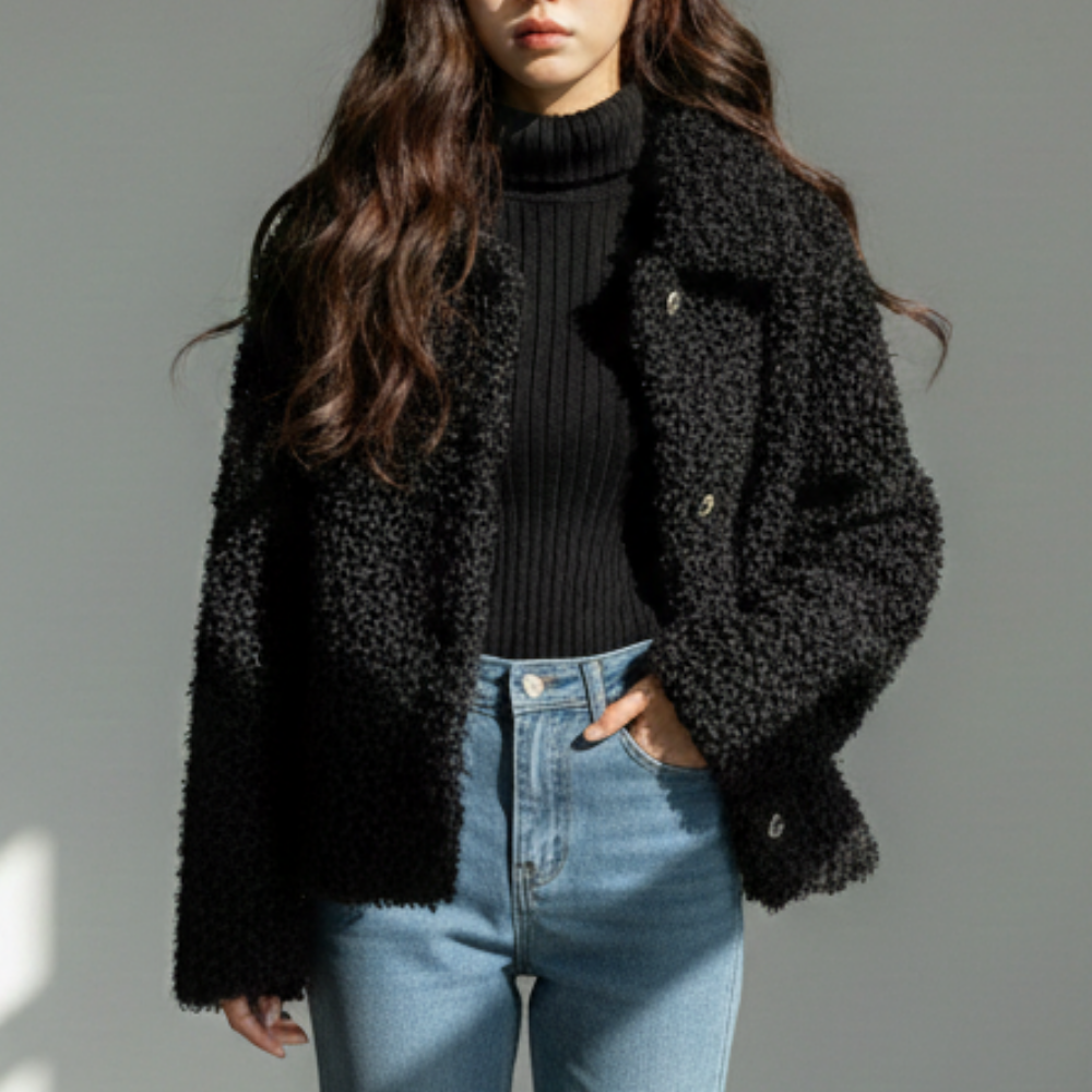 보아 뽀글이 숏자켓 HPC-1007883 - 브라운