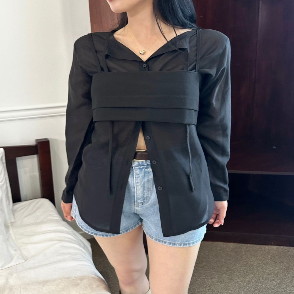 크롭 탑 미니 뷔스티에 SEG-1008070