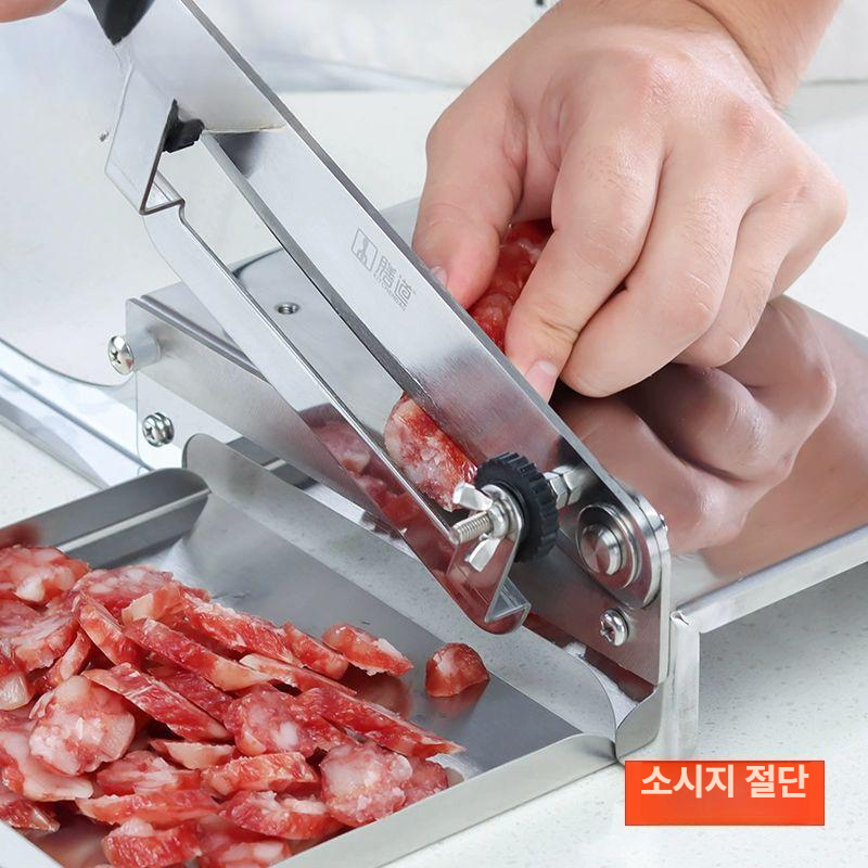 방앗간 절단기 가래떡 슬라이서 스테인리스 커터 떡집 디저트 컷팅머신 - 상세 이미지 5