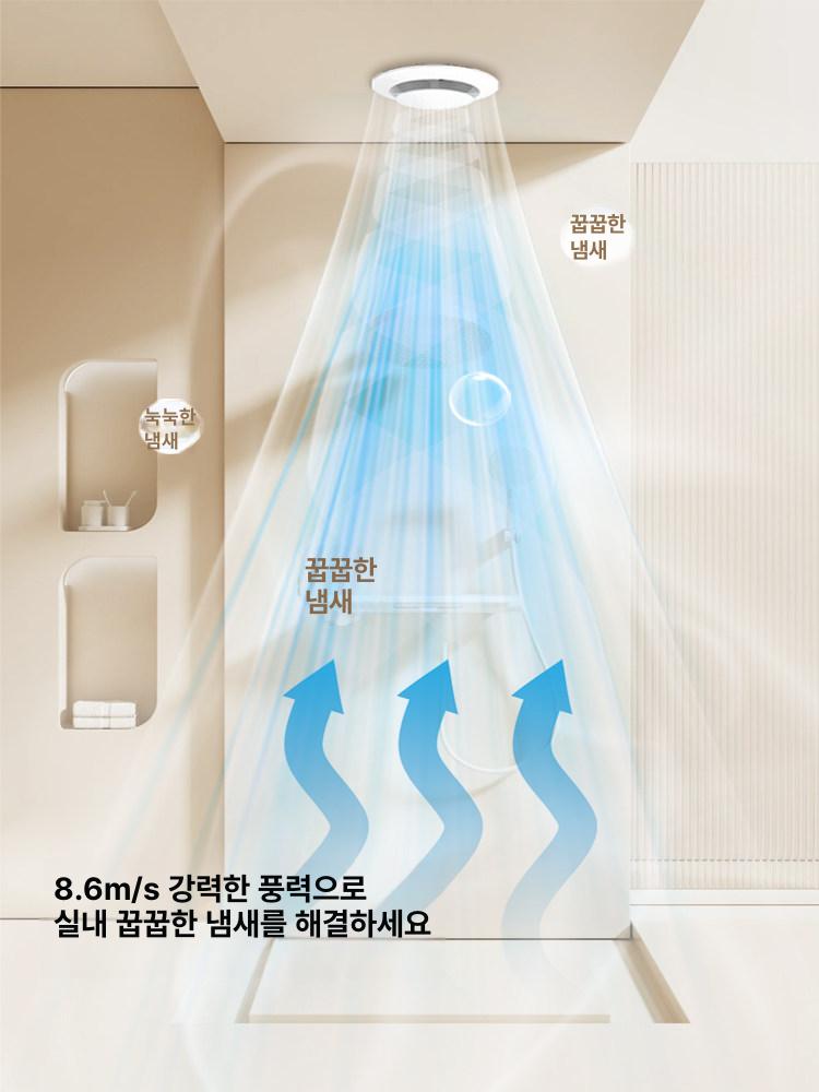 주방 배기팬 송풍기 소형 욕실 휴대용 대형 이동식 환기팬 미니 화장실 식당 덕트 - 상세 이미지 3