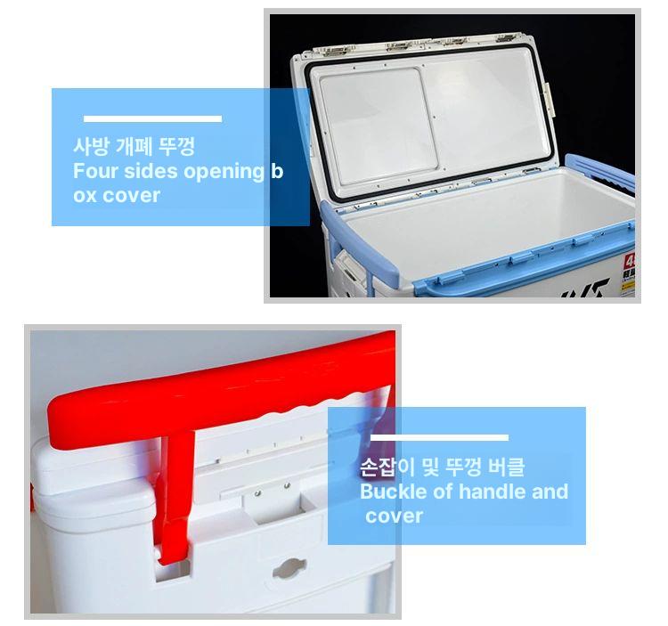 낚시 쿨러 캐리어 대용량 해동쿨러 대장쿨러 선상 한치 쿨백 바퀴 낚시쿨러 의자 해동 - 상세 이미지 4