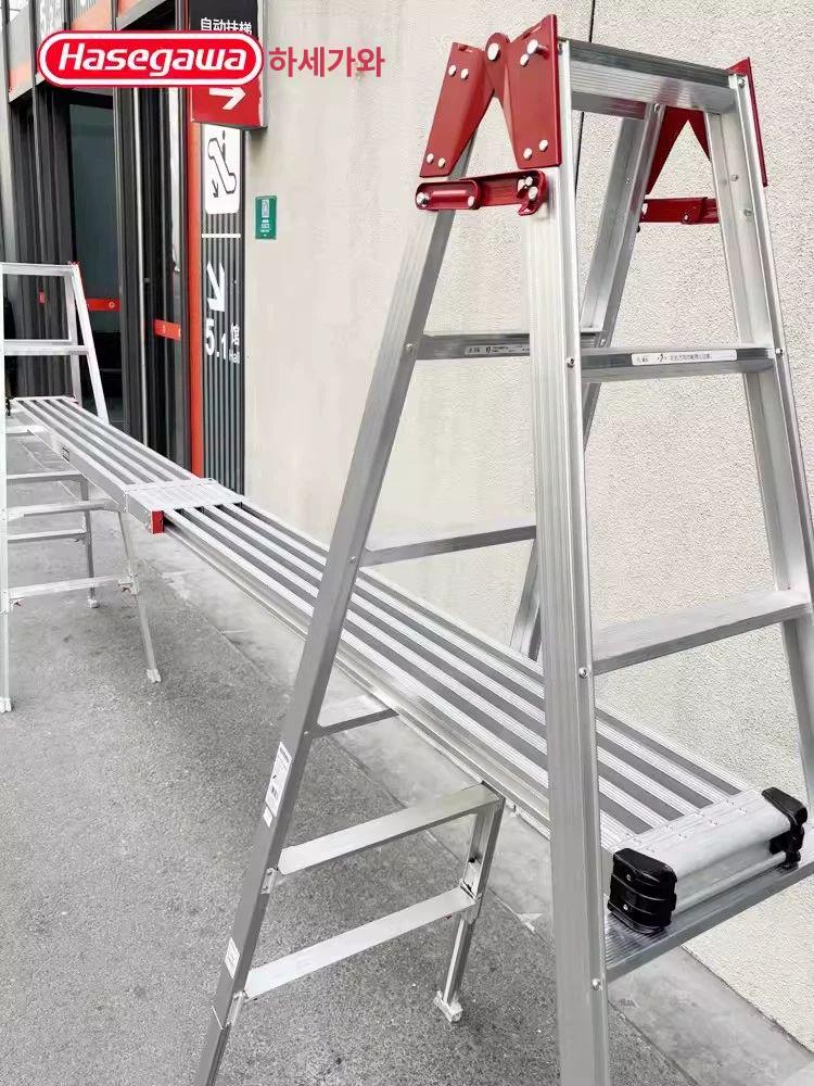 알루미늄 족장 발판 튼튼한 신축발판 안전 광폭 말비계 천장 직선 우마 가정용 슬라이드 - 상세 이미지 2