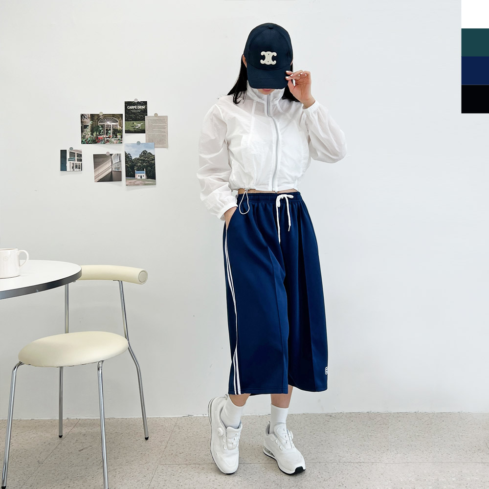 트렌디 4컬러 여성 루즈핏 반바지 DJJ-ACC-SS1010W - 그린