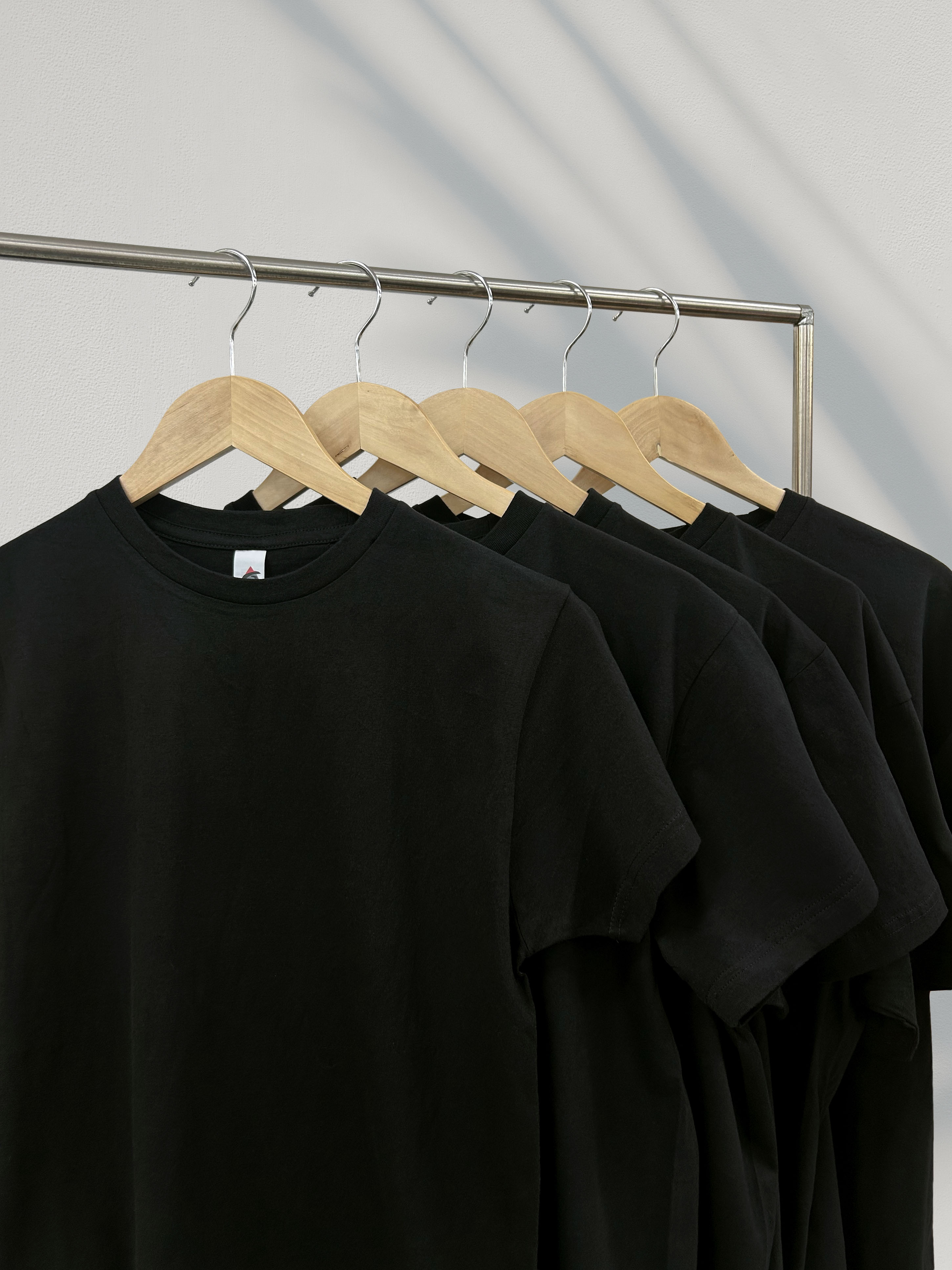 30수 블랙 무지티셔츠 도매 반팔티 남녀공용 단체티 레이어드티 100%면 봄날 - 블랙