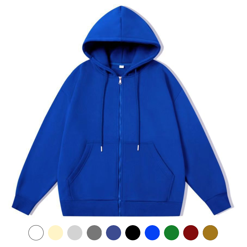 유니바운드 후드집업 봄아우터 루즈핏 오버핏 단체복 간절기아우터 캐주얼 - 커피