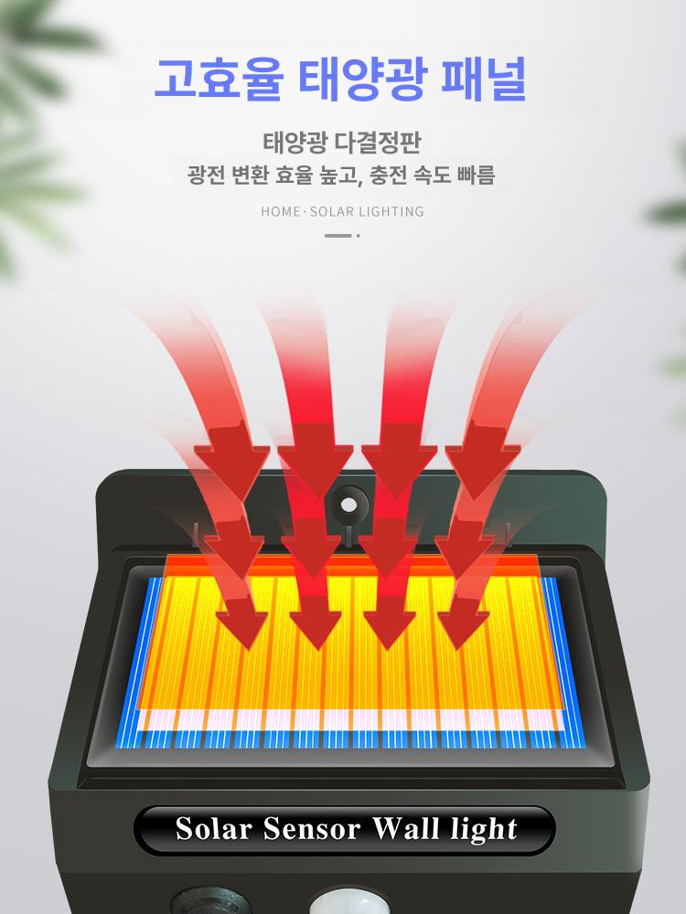 태양광 조명 센서 캠핑 벽부등 와이어 가로등 태양광조명 정원등 알전구 줄전구 센서등 - 상세 이미지 4