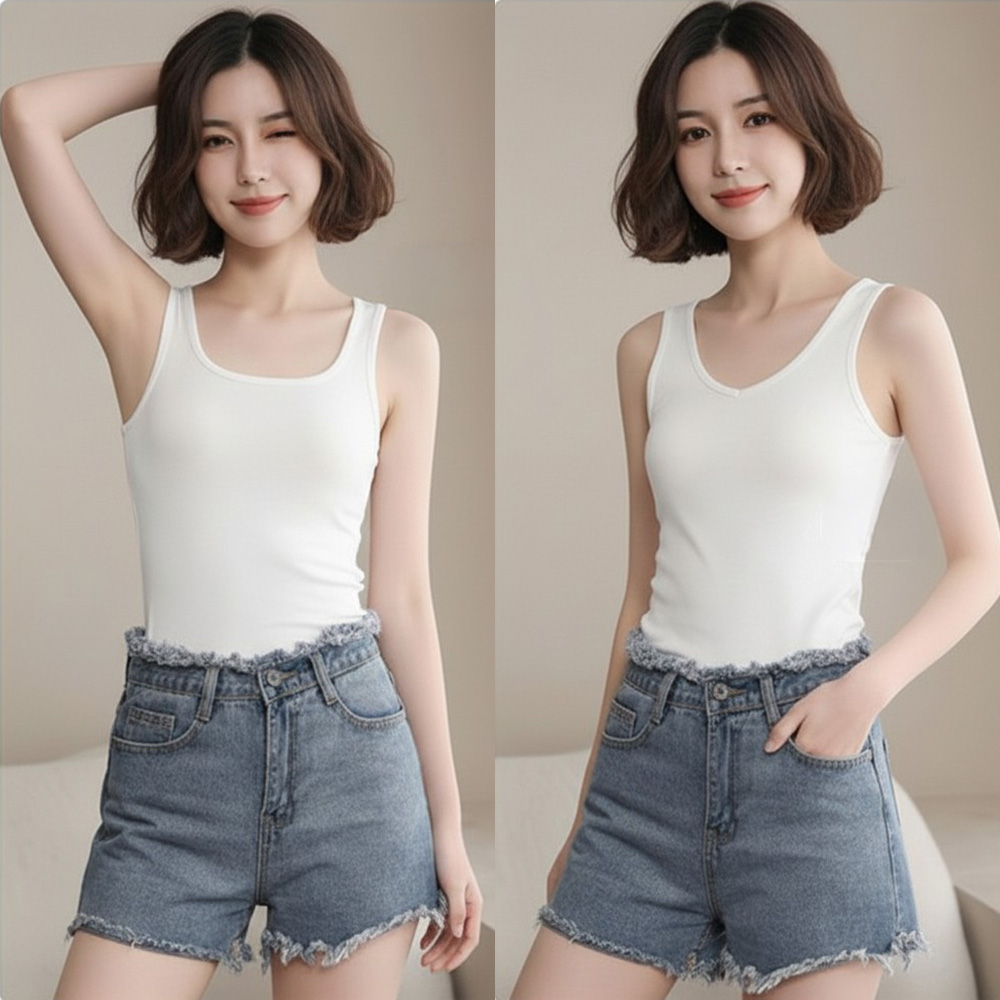 턴스모어 양면 리버시블 나시 이너티 SD-262019 - 회색