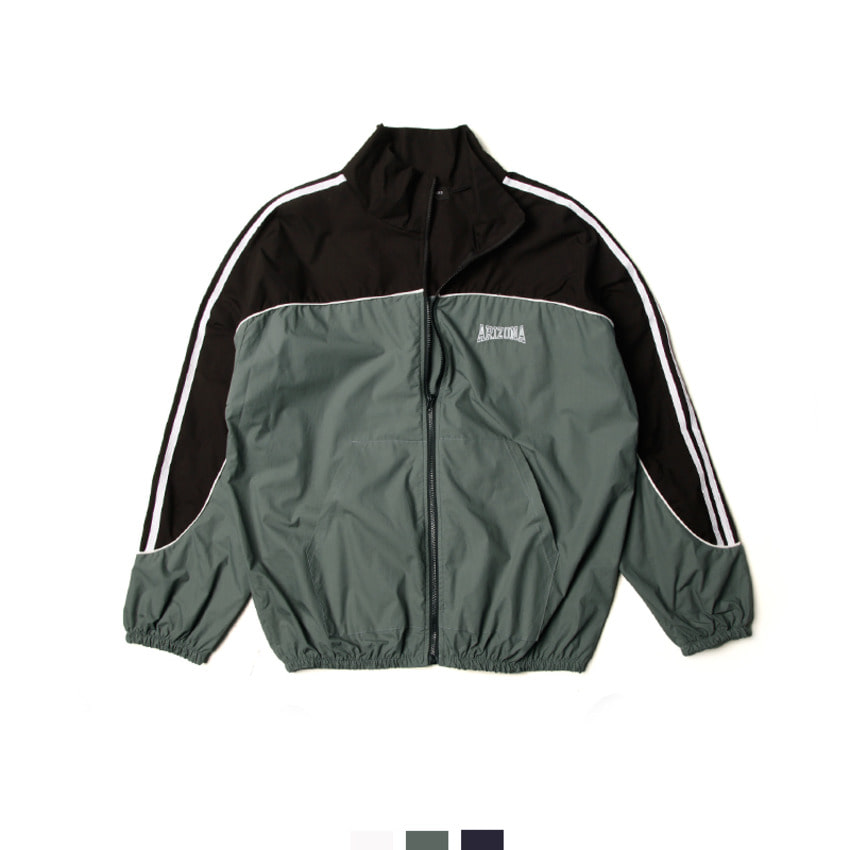 남자 바람막이 자켓 트랙자켓 봄 바람막이 스트릿 자켓 - 블랙네이비