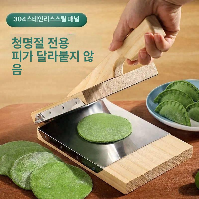 수동 제면기 반죽 누름판 만두피 파스타 프레스 원목 생면 국수기계 면뽑기 칼국수 스텐 - 상세 이미지 2