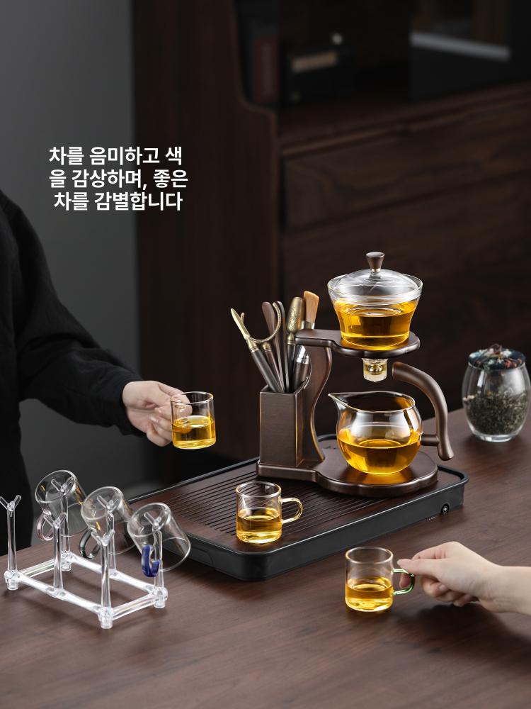 유리 차주전자 세트 투명 주전자 내열유리 투명티포트 홍차 유리차주전자 티포트 투명주전자 이미지 6