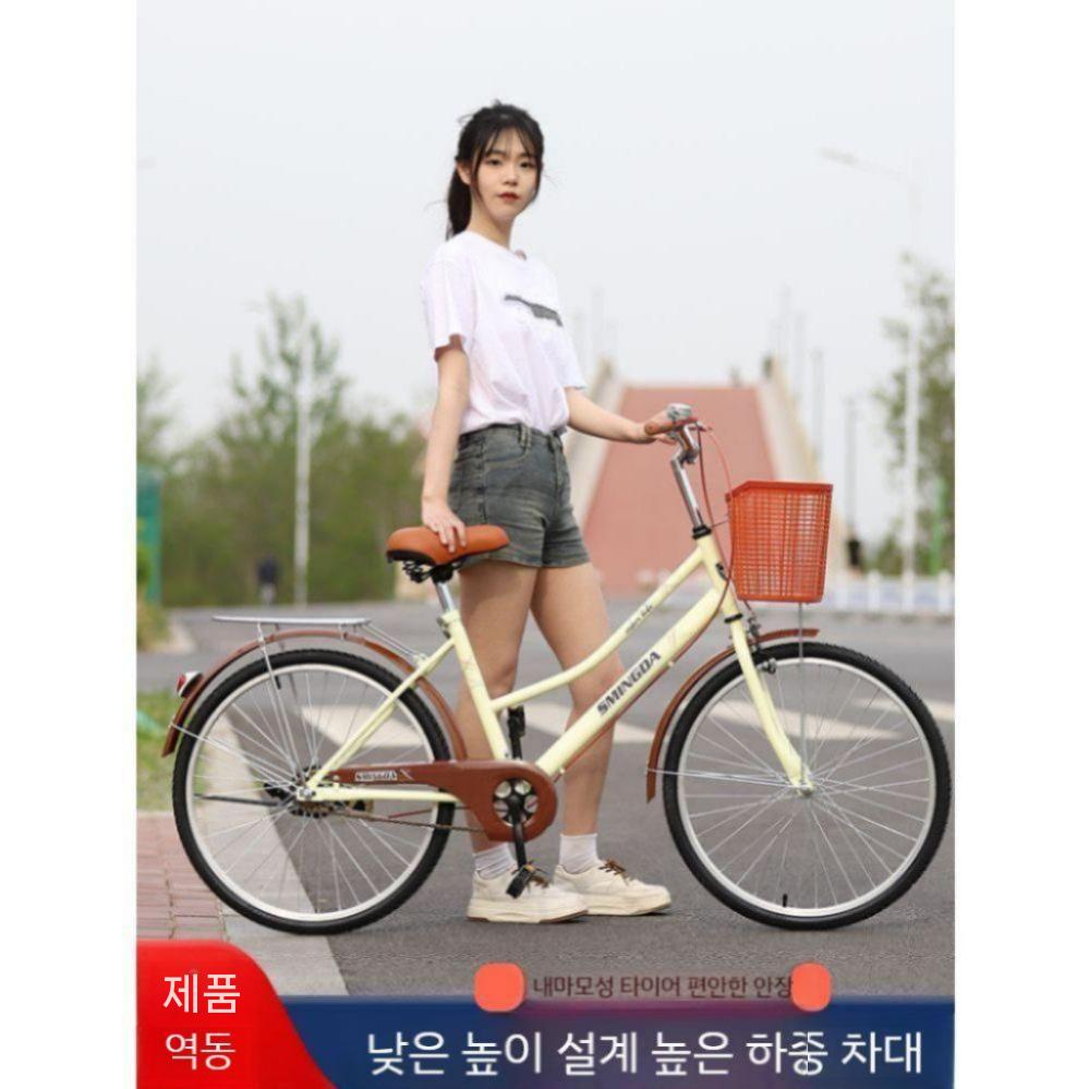 24인치 자전거 뒷안장 입문용 솔리드 블랙 로우 프로파일 베어 카 공기압 타이 24인치 단일 속도 - 상세 이미지 3