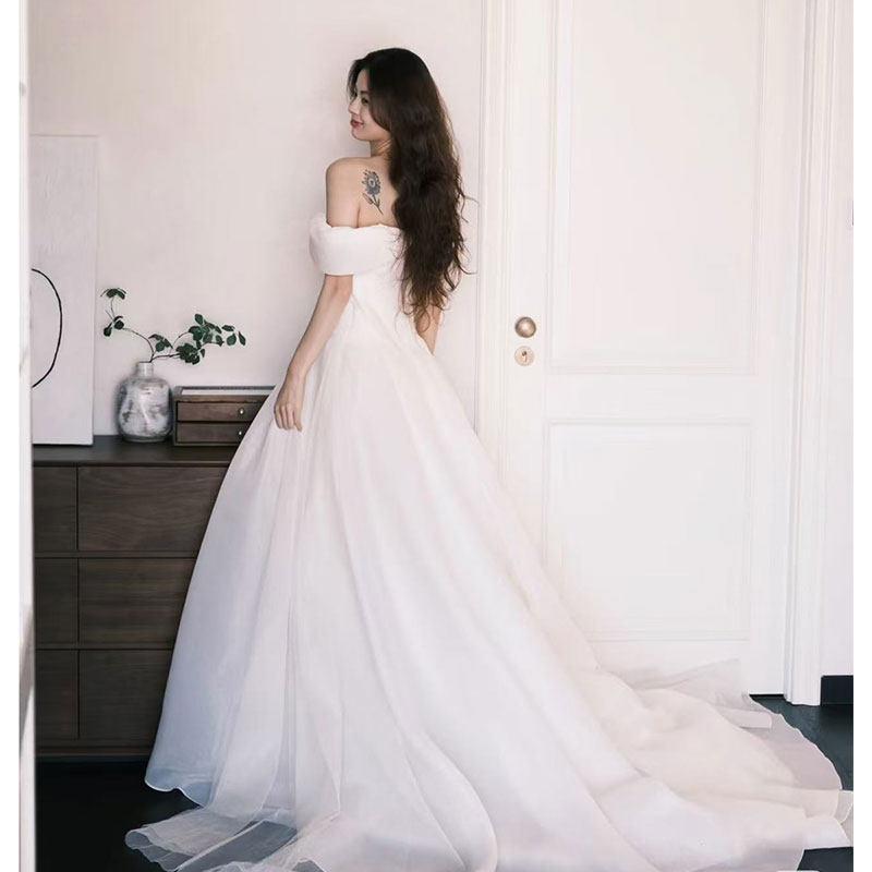 미니멀 드레스 에이라인 오프숄더 나시 화이트 휴양지 블랙 미니 홀복 섹시 홀터넥 여성 - 상세 이미지 4