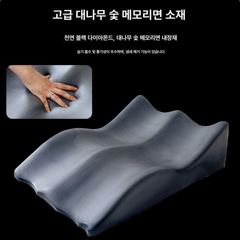 무릎 베개 메모리 수면 편한 숙면 기능성 다리쿠션 자세 웨지 다리 배게 편안한 종아리 - 상세 이미지 3
