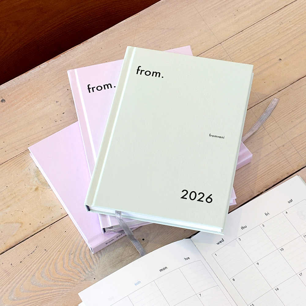 from.2026 양장 위클리 모눈 다이어리 - 상품 이미지