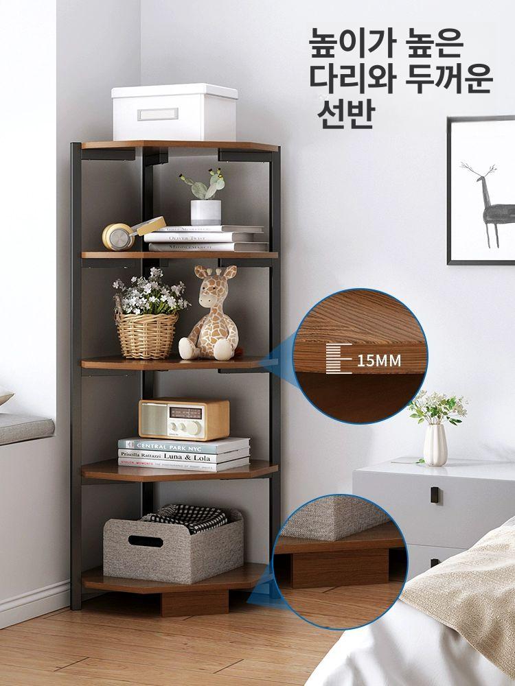틈새 코너장 삼각 수납장 삼각장 다층 모서리 코너 다용도 틈새장 모서리장 가구 - 상세 이미지 5