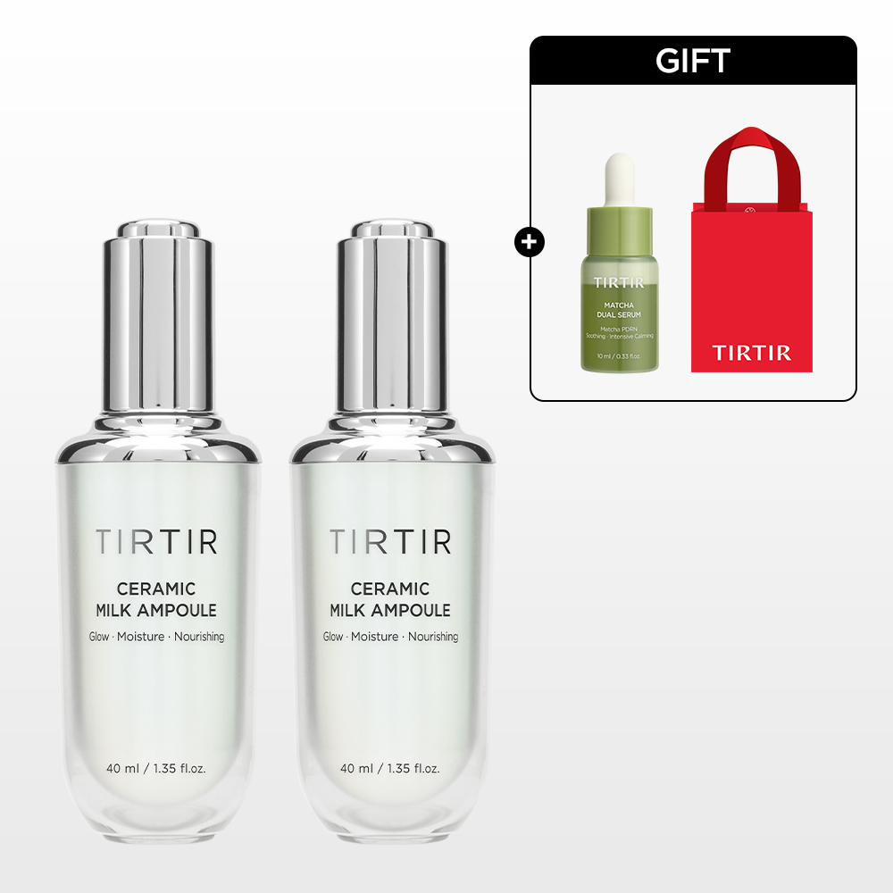[라운지 전용] 티르티르 도자기 밀크 앰플 40ml x 2ea (+미니세럼) 제품 이미지