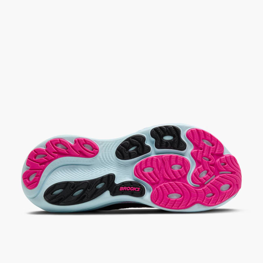 브룩스 Adrenaline GTS 25 여성 런닝화 운동화 Black/Cyber Pink/Iced Aqua - 상세 이미지 4