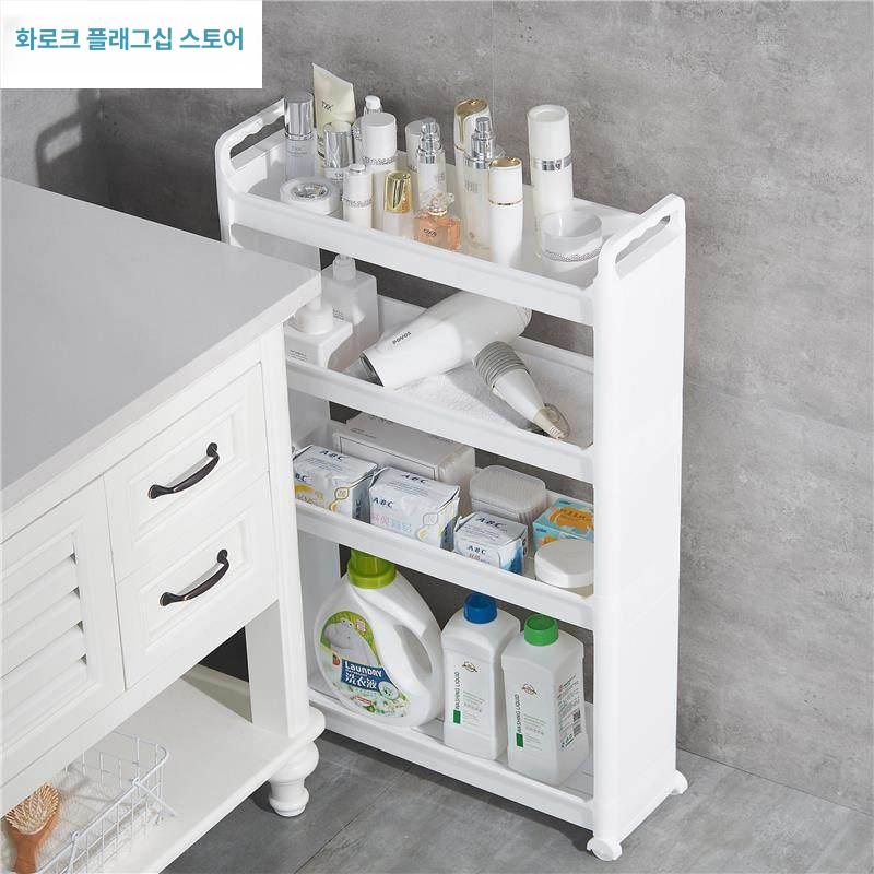 베란다 수납장 10cm틈새장 주방용 냉장고 슬림 폭좁은 선반 럭셔리 욕실 미니 싱크대 폭 - 상세 이미지 3