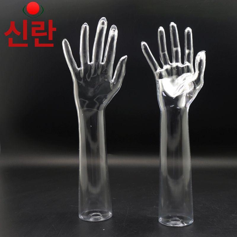 전시 손마네킹 관절 투명 악세사리 모형 거치대 옷가게 우드 드로잉 모델 오른손 나무 여성 - 상세 이미지 3
