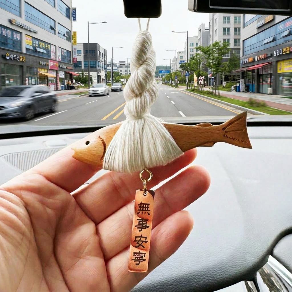 [문구각인] 액막이명태 북어 송풍구 룸미러 고사 개업 집들이 선물 작은명태 서지컬스틸 각인 - 상세 이미지 5