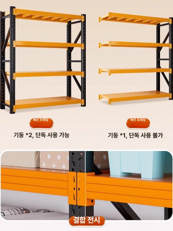 창고용 선반 물류 조립식 공장용 적재대 적치대 펜트리 고중량 산업용 고중량랙 앵글 대형 이미지 6