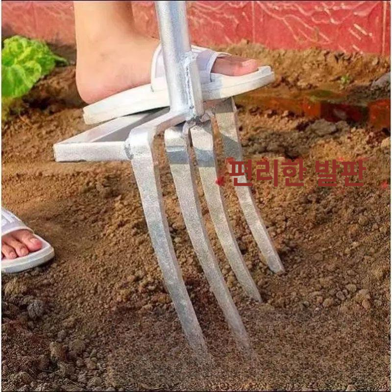 농기구 쟁기 밭고랑 원예용 밭갈이 도구 파기 경작 농사용 괭이 고랑 경작기 땅파기 기기 - 상세 이미지 2