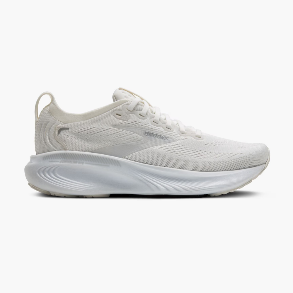 브룩스 Adrenaline GTS 25 여성 런닝화 운동화 White/White/Silver - 상품 이미지