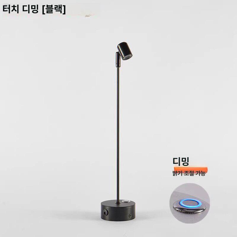 무선 핀조명 충전식 장스탠드 스포트 라이트 전시 붙이는 쇼케이스 램프 - 상세 이미지 4