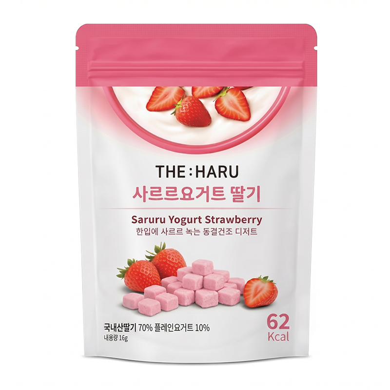 더하루 동결건조 요거트 과일칩 딸기칩 사르르요거트 부담없는 간식 - 상품 이미지