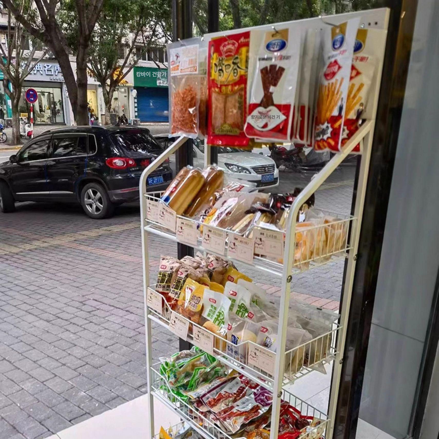 편의점 진열대 선반 철제 약국 마트 편의점진열대 철제선반 앵글 매장 스탠드 수납 - 상세 이미지 3