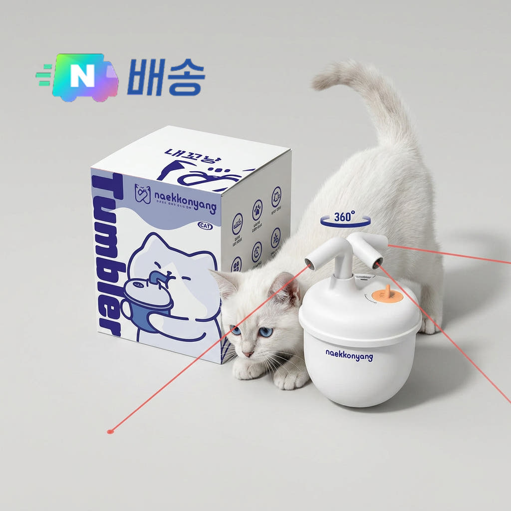 내꼬냥 고양이 자동 레이저 토이 텀블러 장난감 가격 비교 내꼬냥몰 내꼬냥 고양이 자동 레이저 토이 텀블러 장난감