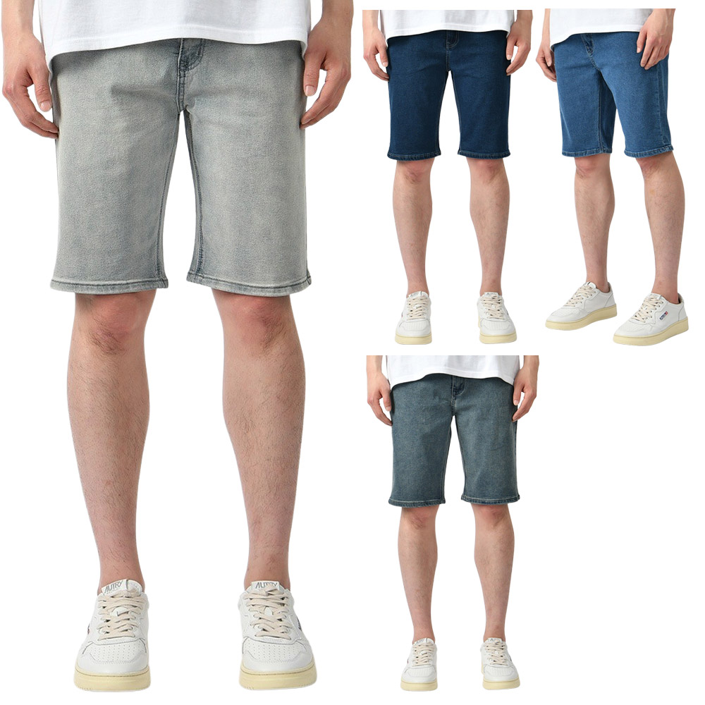 남자 슬랙스 스판 정장 기지 캐주얼 바지 팬츠 - 진청